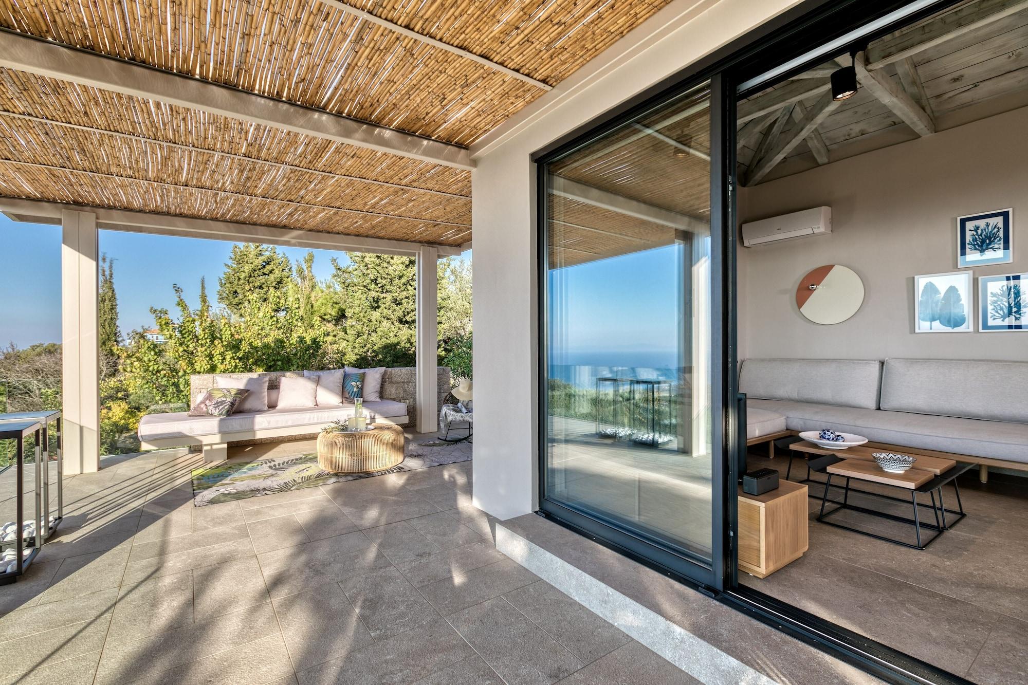 Art Blue Villas Tsoukaladhes Bagian luar foto