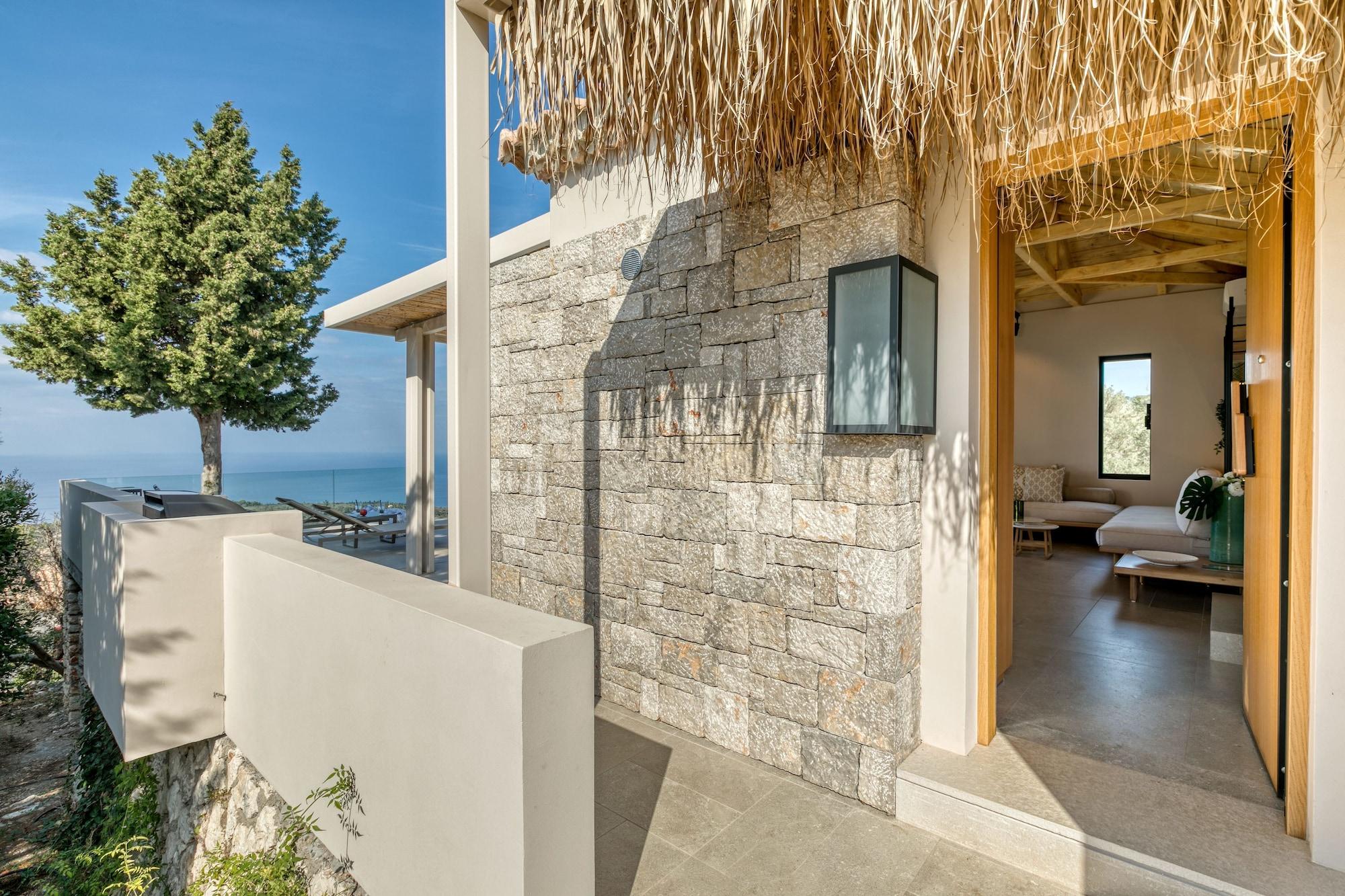Art Blue Villas Tsoukaladhes Bagian luar foto
