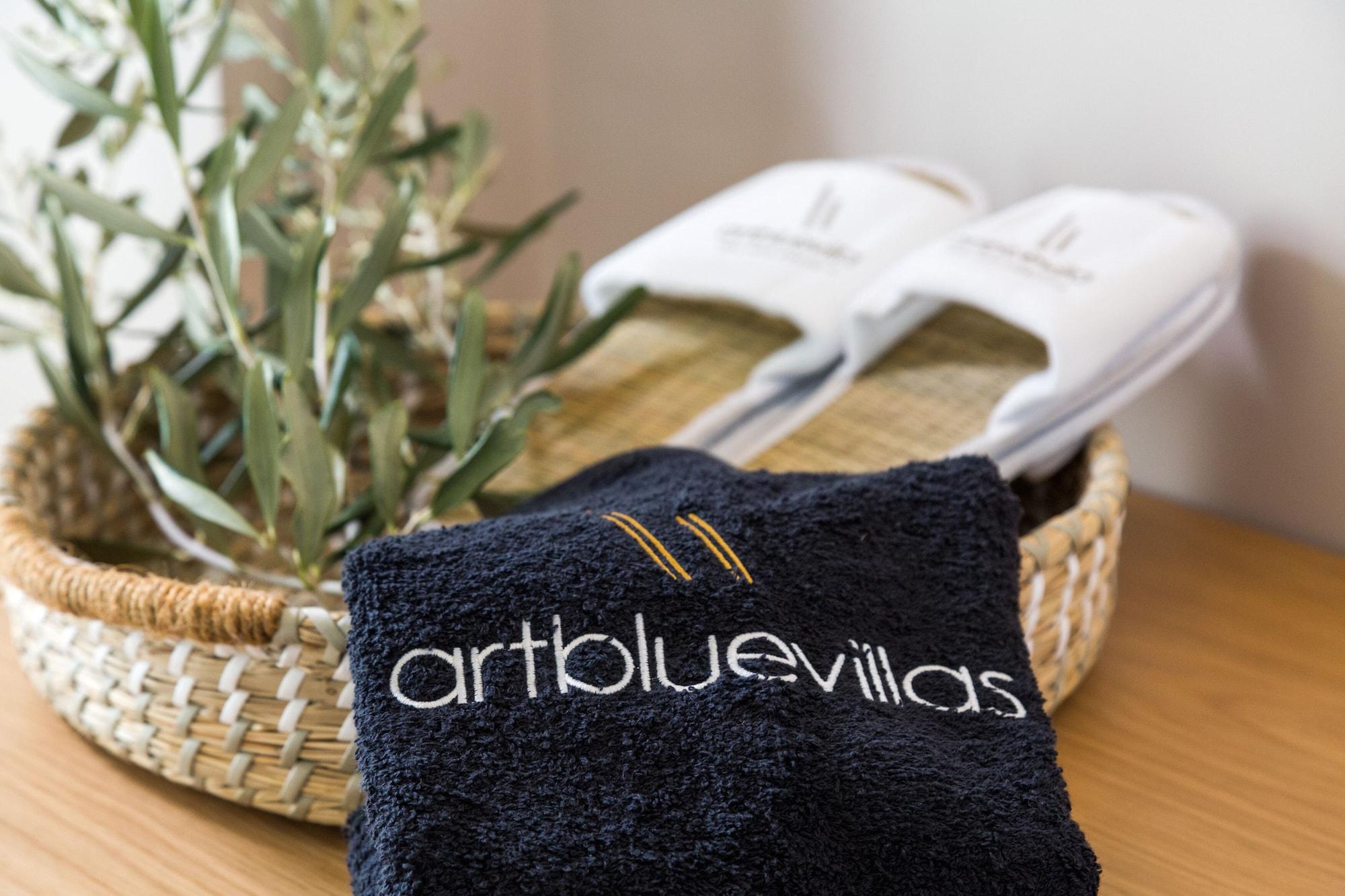 Art Blue Villas Tsoukaladhes Bagian luar foto
