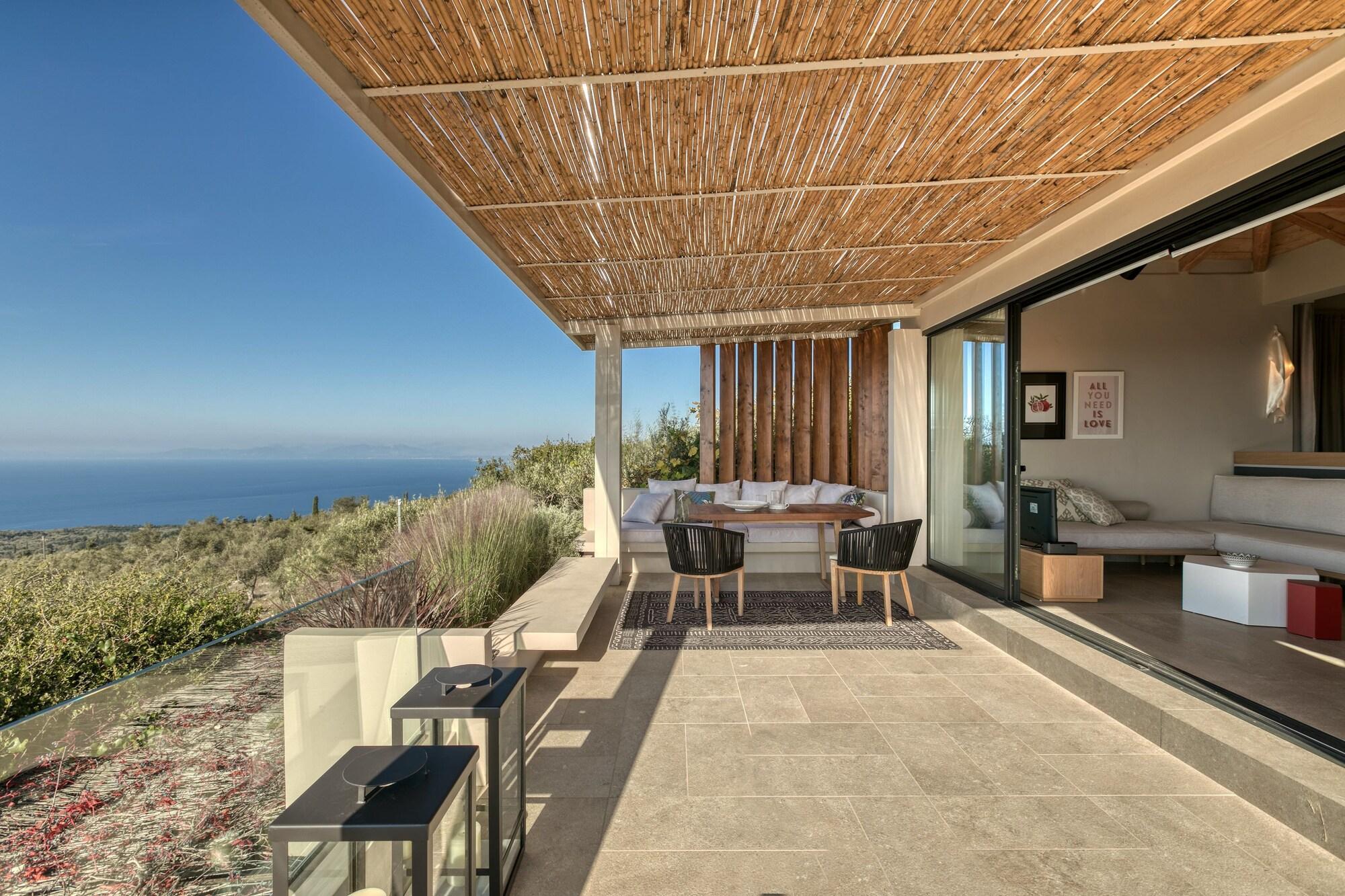 Art Blue Villas Tsoukaladhes Bagian luar foto