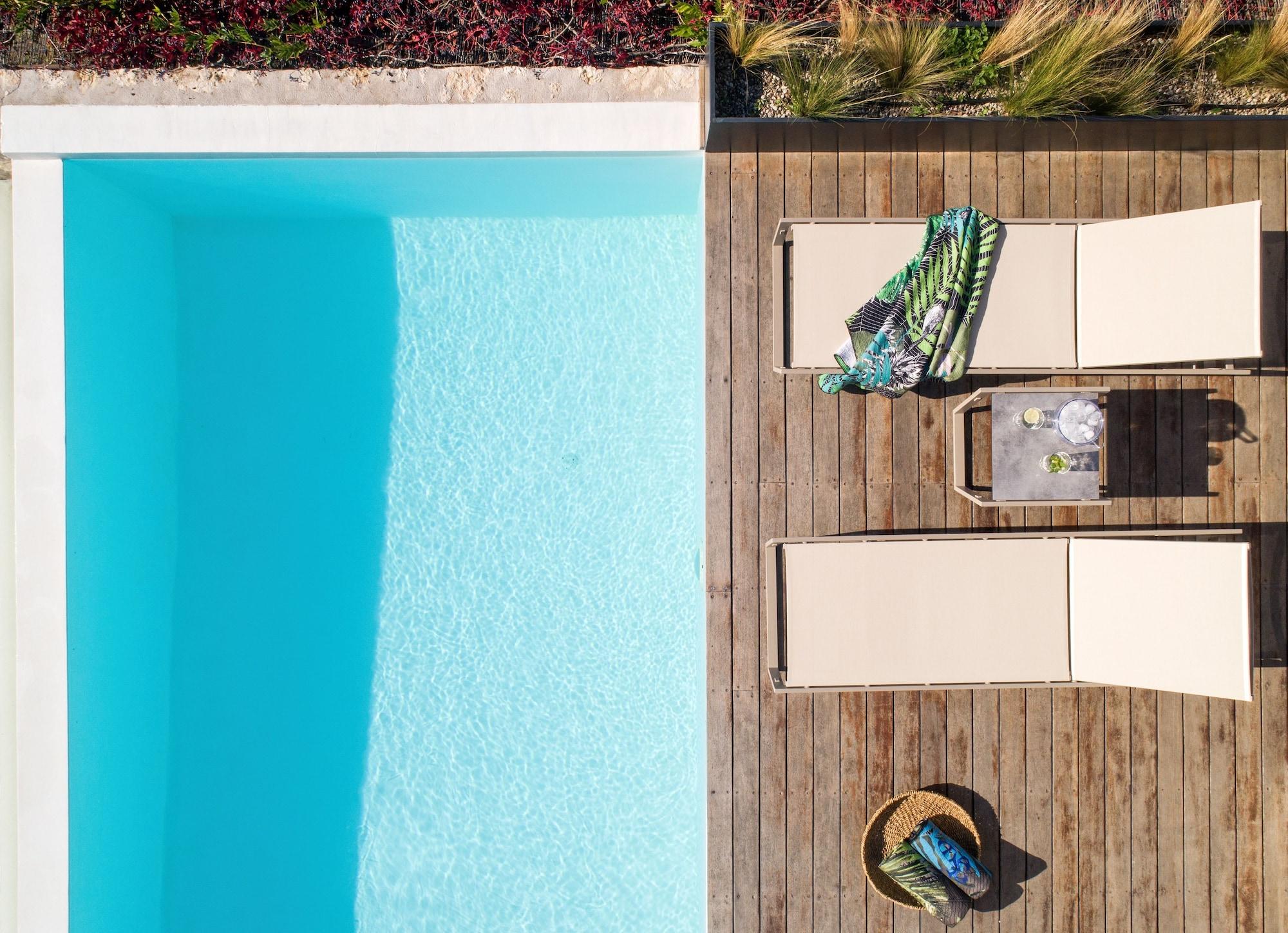Art Blue Villas Tsoukaladhes Bagian luar foto
