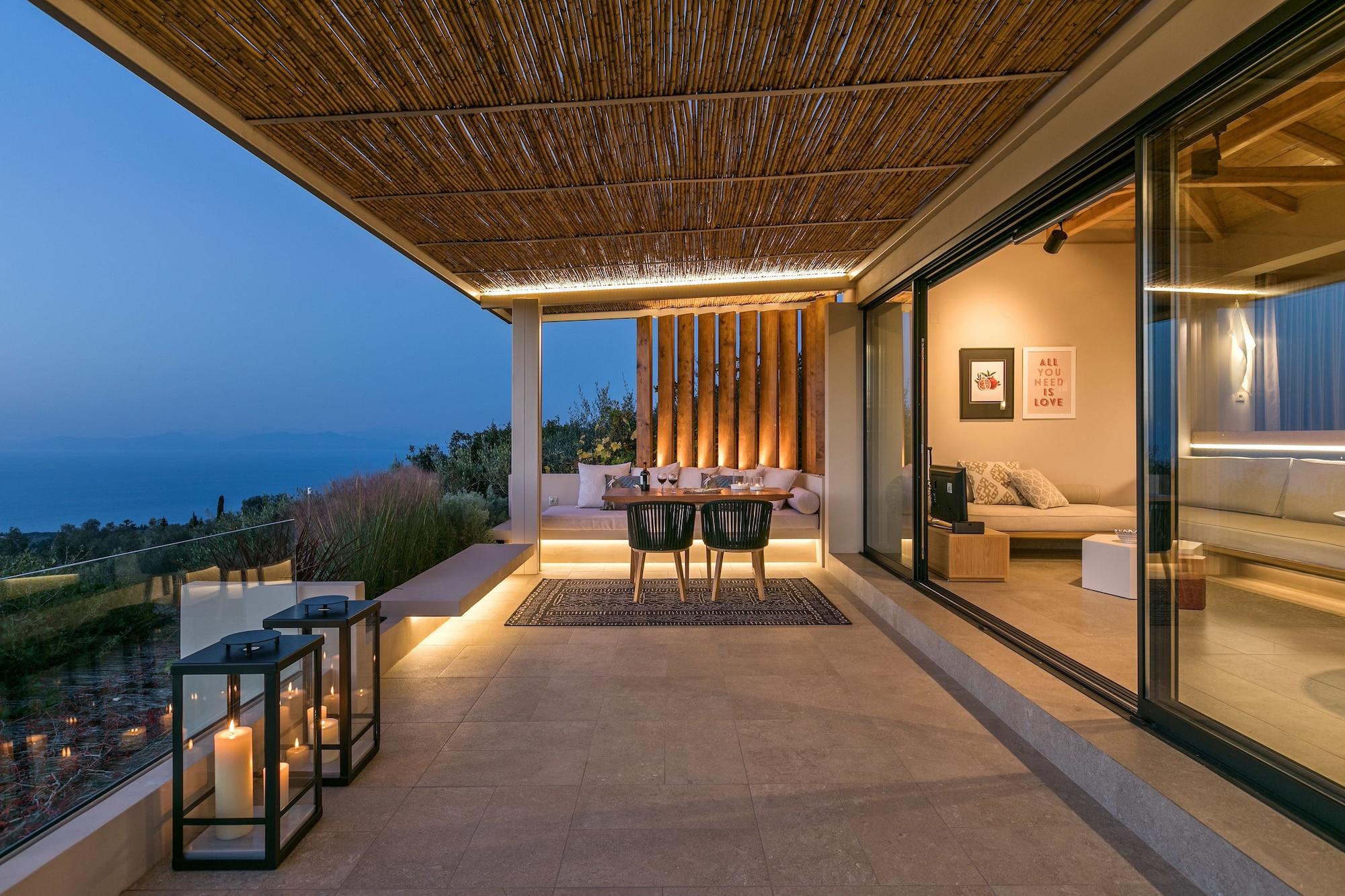 Art Blue Villas Tsoukaladhes Bagian luar foto