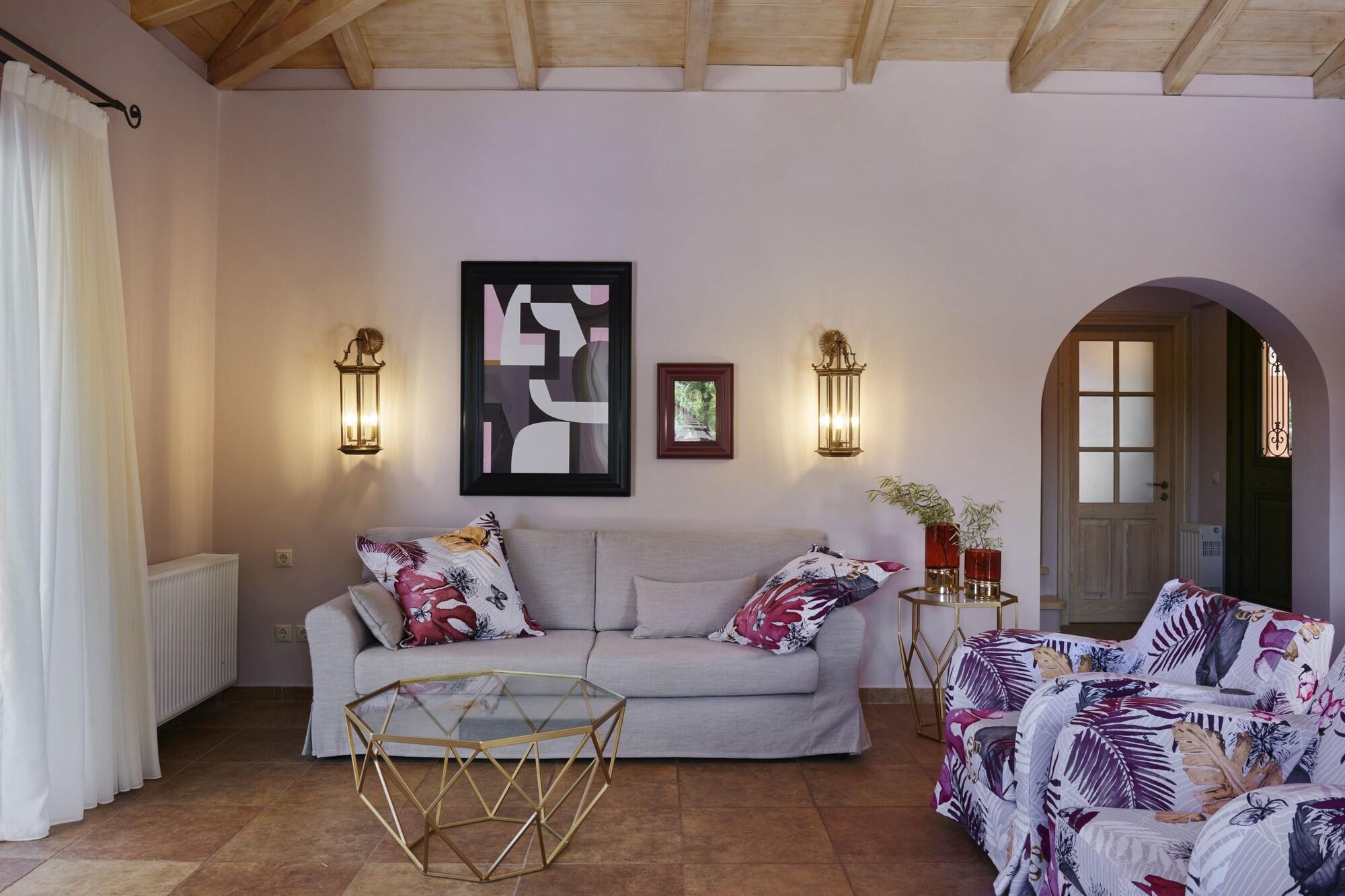 Art Blue Villas Tsoukaladhes Bagian luar foto